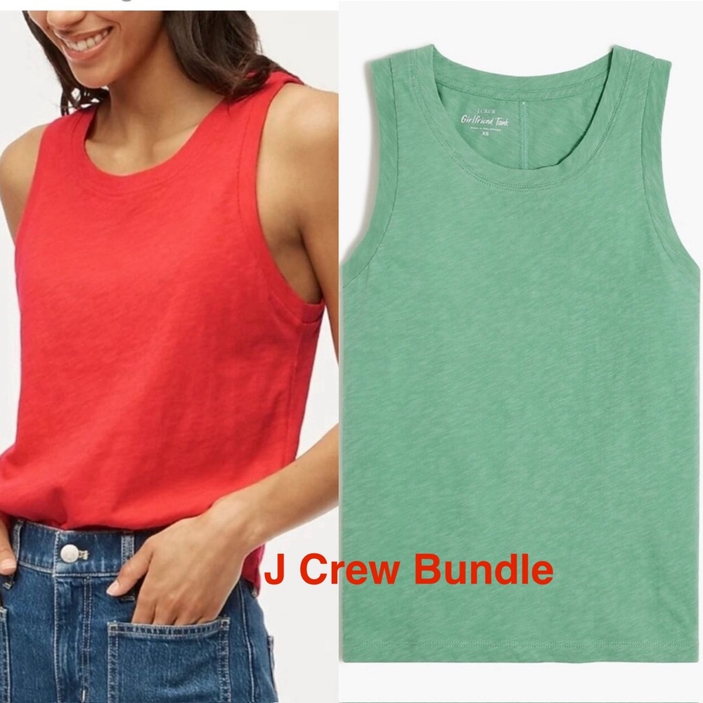 Bundle (2) J Crew girlfriend tank XS -bundle of 2